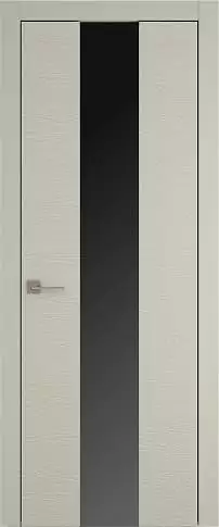 Дверь Tivoli Ж-5 Серо-оливковая эмаль по шпону (RAL 7032) со стеклом
