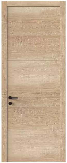 Межкомнатная дверь Tivoli Г-2, Без стекла (ДГ), цвет - Дуб сонома светлый
