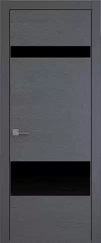Дверь Tivoli К-4 Графитово-серая эмаль по шпону (RAL 7024) без стекла