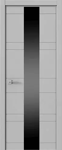 Дверь Tivoli / Тиволи Ж-2 Серебристо-серая эмаль (RAL 7045) со стеклом