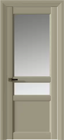 Дверь Imperia-R Neo Classic Decoro Серое Льняное волокно эмаль (RAL 075-70-10) со стеклом
