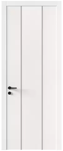 Дверь Tivoli Б-1 Белоснежная мягкая шагрень без стекла