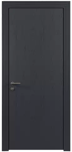 Дверь Tivoli А-4 Графитово-серая эмаль по шпону (RAL 7024) без стекла