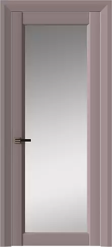 Дверь Domenica Neo Classic Decoro Серо-Розовый мордовник эмаль (RAL 020-60-05) со стеклом