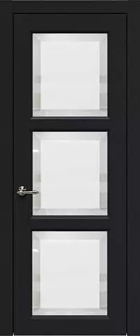Дверь Milano Porta Classic Черная эмаль (RAL 9004) со стеклом