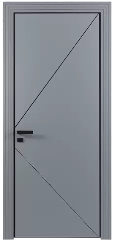 Дверь Pala Moderno Серебристо-серая эмаль (RAL 7045) без стекла