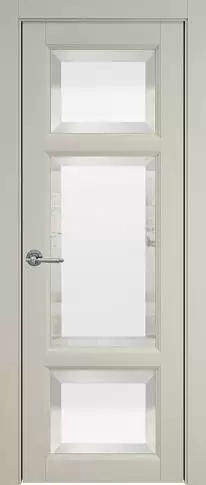 Дверь Siena Porta Classic Серо-оливковая эмаль (RAL 7032) со стеклом