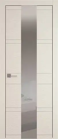 Дверь Tivoli / Тиволи Ж-2 Жемчужная эмаль по шпону (RAL 1013) со стеклом