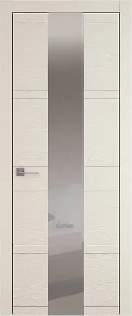 Межкомнатная дверь Tivoli / Тиволи Ж-2, Со стеклом (ДО), цвет - Жемчужная эмаль по шпону (RAL 1013)