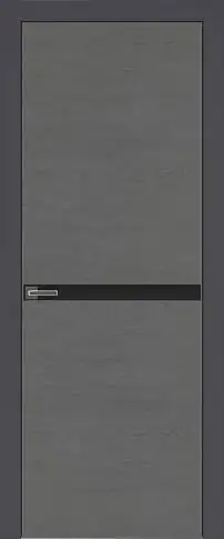 Дверь Tivoli Б-4 Графитово-серая эмаль по шпону (RAL 7024) без стекла