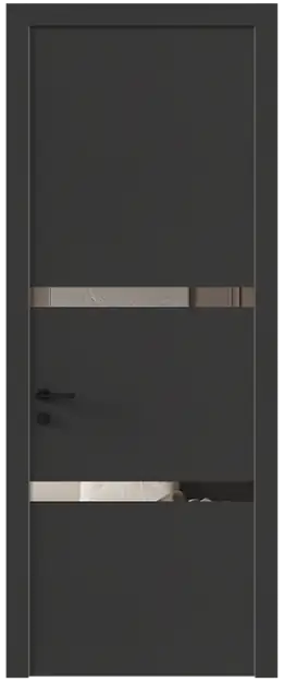 Межкомнатная дверь Tivoli В-4, Со стеклом (ДО), цвет - Диамант серый