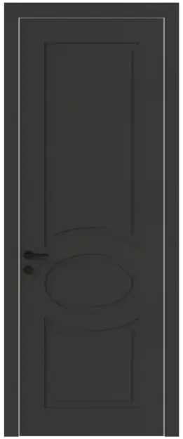 Межкомнатная дверь Tivoli Н-5, Без стекла (ДГ), цвет - Диамант серый