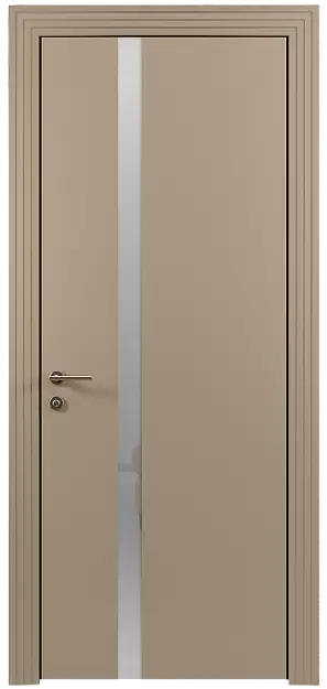 Межкомнатная дверь Tivoli Д-1, Без стекла (ДГ), цвет - Серое Льняное волокно эмаль (RAL 075-70-10)
