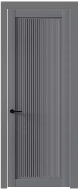 Межкомнатная дверь Tivoli З-2, Без стекла (ДГ), цвет - Серебристо-серая эмаль (RAL 7045)