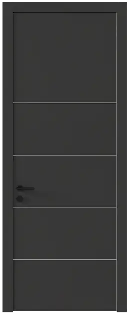 Межкомнатная дверь Tivoli Д-3, Без стекла (ДГ), цвет - Диамант серый