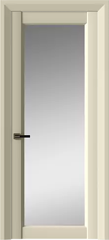 Дверь Domenica Neo Classic Decoro Жемчужная эмаль (RAL 1013) со стеклом
