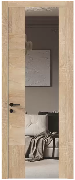 Межкомнатная дверь Tivoli Е-1, Со стеклом (ДО), цвет - Дуб сонома светлый