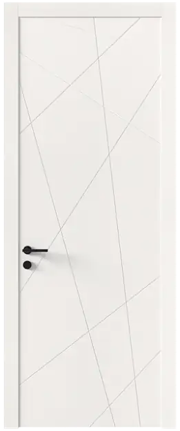 Межкомнатная дверь Tivoli В-5, Без стекла (ДГ), цвет - Белоснежная мягкая шагрень