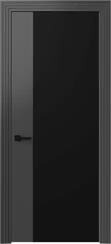 Дверь Piazza Moderno Чёрный ST без стекла