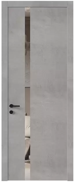 Межкомнатная дверь Tivoli Д-1, Без стекла (ДГ), цвет - Белый камень