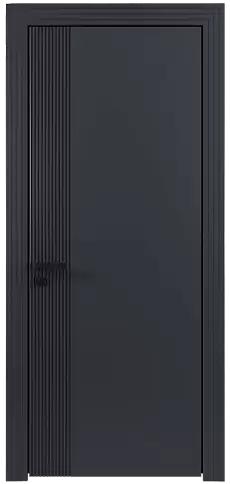 Дверь Sinistro Moderno Графитово-серая эмаль (RAL 7024) без стекла