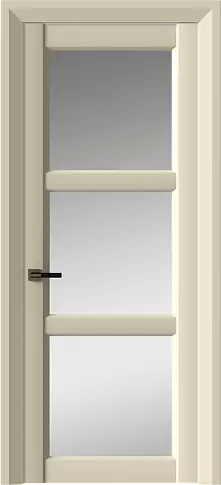 Дверь Milano Neo Classic Decoro Жемчужная эмаль (RAL 1013) со стеклом