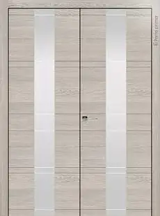 Дверь Tivoli / Тиволи Ж-2 Серый дуб со стеклом