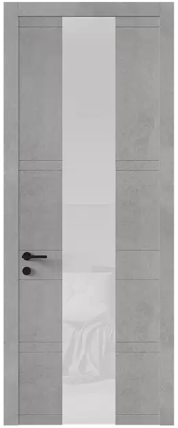 Межкомнатная дверь Tivoli Ж-2, Со стеклом (ДО), цвет - Белый камень