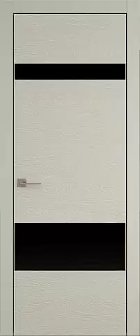 Дверь Tivoli К-4 Серо-оливковая эмаль по шпону (RAL 7032) без стекла