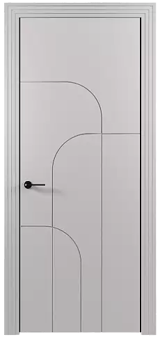 Дверь Arco Moderno Серая эмаль (RAL 7047) без стекла