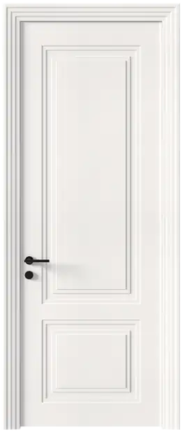 Межкомнатная дверь Dinastia Neo Classic Scalino, Без стекла (ДГ), цвет - Белоснежная мягкая шагрень