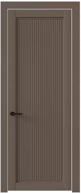 Межкомнатная дверь Tivoli З-2, Без стекла (ДГ), цвет - Коричневый Тик эмаль (RAL 050-50-10)