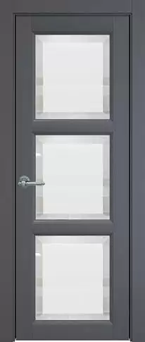 Дверь Milano Porta Classic Графитово-серая эмаль (RAL 7024) со стеклом