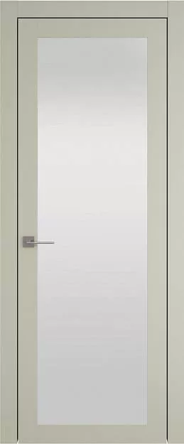 Межкомнатная дверь Tivoli / Тиволи З-3, Со стеклом (ДО), цвет - Серо-оливковая эмаль (RAL 7032)