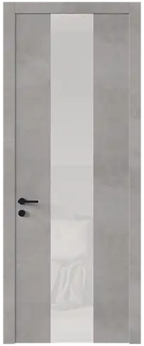 Дверь Tivoli Ж-5 Белый камень со стеклом