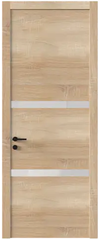 Дверь Tivoli В-4 Дуб сонома светлый со стеклом
