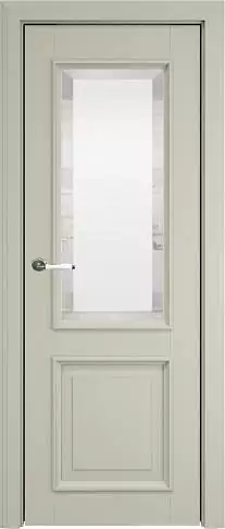 Дверь Dinastia Porta Classic LUX Серо-оливковая эмаль (RAL 7032) со стеклом