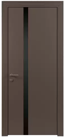Дверь Tivoli Д-1 Коричневый Тик эмаль (RAL 050-50-10) без стекла