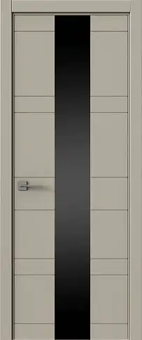Дверь Tivoli / Тиволи Ж-2 Серо-оливковая эмаль (RAL 7032) со стеклом