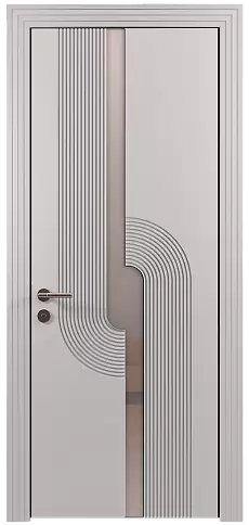 Дверь Cascato Moderno Серая эмаль (RAL 7047) без стекла