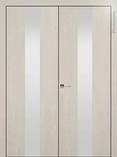 Дверь Tivoli / Тиволи Ж-1 Дуб шампань со стеклом