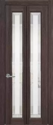 Дверь Domenica Книжка Porta Classic Венге Нуар со стеклом