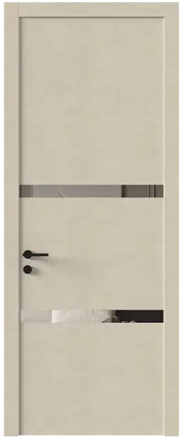 Межкомнатная дверь Tivoli В-4, Со стеклом (ДО), цвет - Версилк крем
