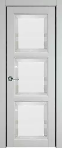 Дверь Milano Porta Classic Серая эмаль (RAL 7047) со стеклом