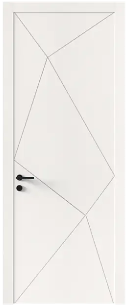 Межкомнатная дверь Tivoli П-5, Без стекла (ДГ), цвет - Белоснежная мягкая шагрень