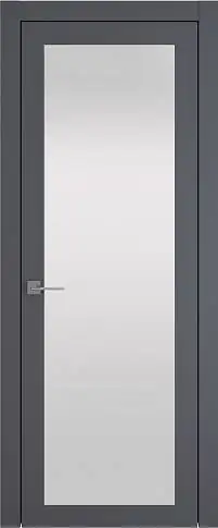 Дверь Tivoli / Тиволи З-3 Графитово-серая эмаль (RAL 7024) со стеклом