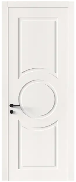 Межкомнатная дверь Tivoli М-5, Без стекла (ДГ), цвет - Белоснежная мягкая шагрень