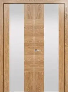 Дверь Tivoli / Тиволи Е-1 Дуб капучино со стеклом