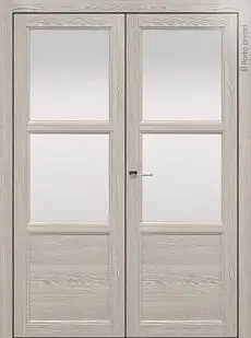 Дверь Sorrento / Сорренто Б2 Серый дуб со стеклом