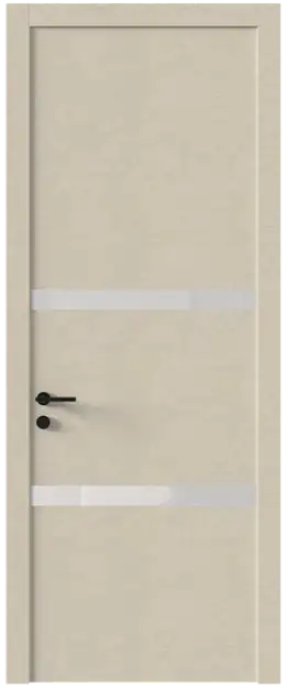 Межкомнатная дверь Tivoli В-4, Со стеклом (ДО), цвет - Версилк крем